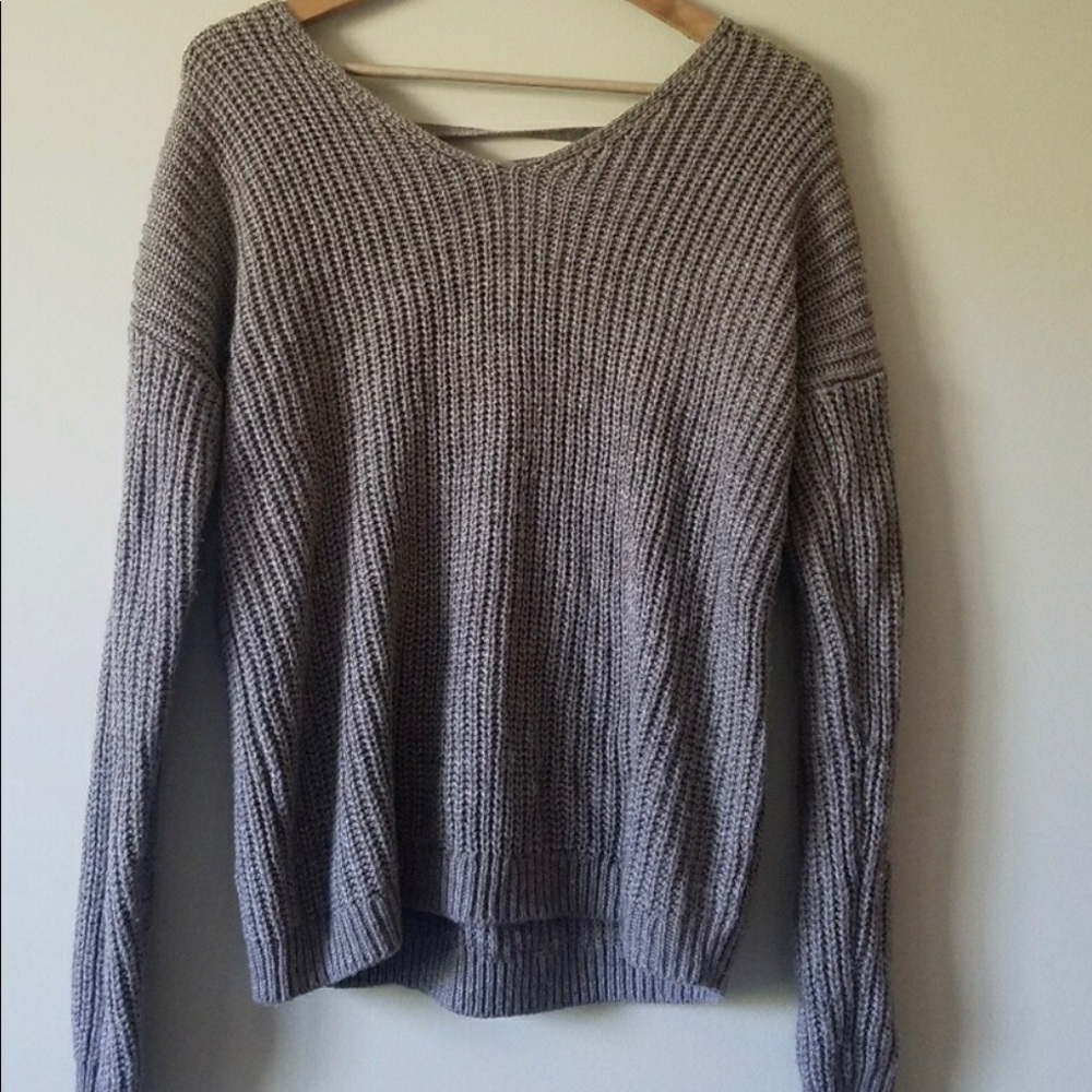 Cross Back Sweater